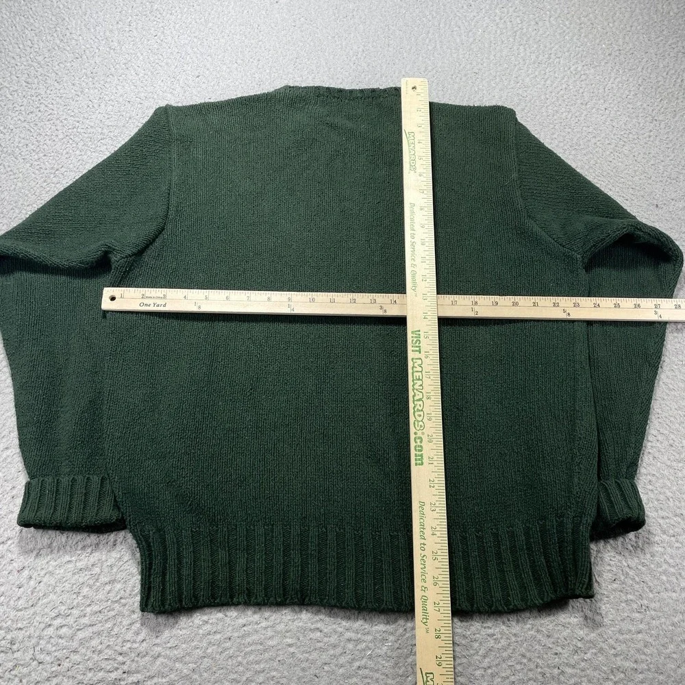 Vintage Polo By Ralph Lauren Sweater Mens Large Green Crewneck Pullover Logo